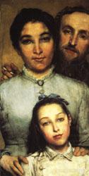 Sir Lawrence Alma-Tadema Dalou,His Wife and His Daughter china oil painting image